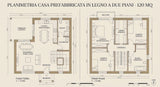 CASA PREFABBRICATA LEGNO mq 124 XSE-54218-VGFR
