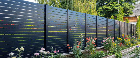 RECINZIONE MODULARE LUNGHEZZA IN DOGHE DI PVC  150 CM ALTEZZA 180 CM